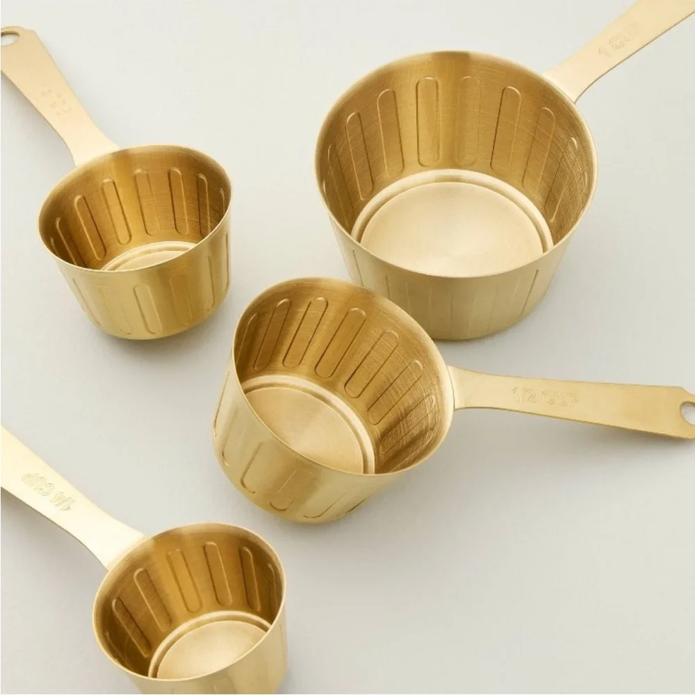 4-Piece Stainless Steel Measuring Cups Vintage Brass - Hearth & Hand Magnolia